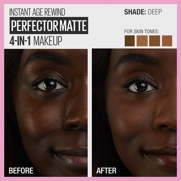 Maybelline Instant Age Rewind Instant Perfector 4-In-1 Matte Makeup, 05 Deep - Picture 10 of 10